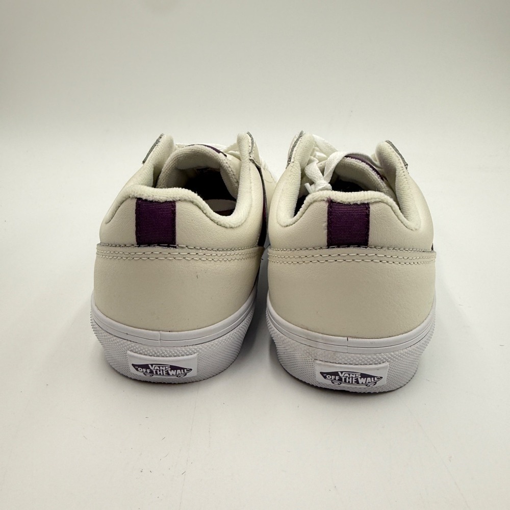 VANS Seldan Tumble White Leather Women's Low Top Sneakers Size 10 NEW - Picture 4 of 7